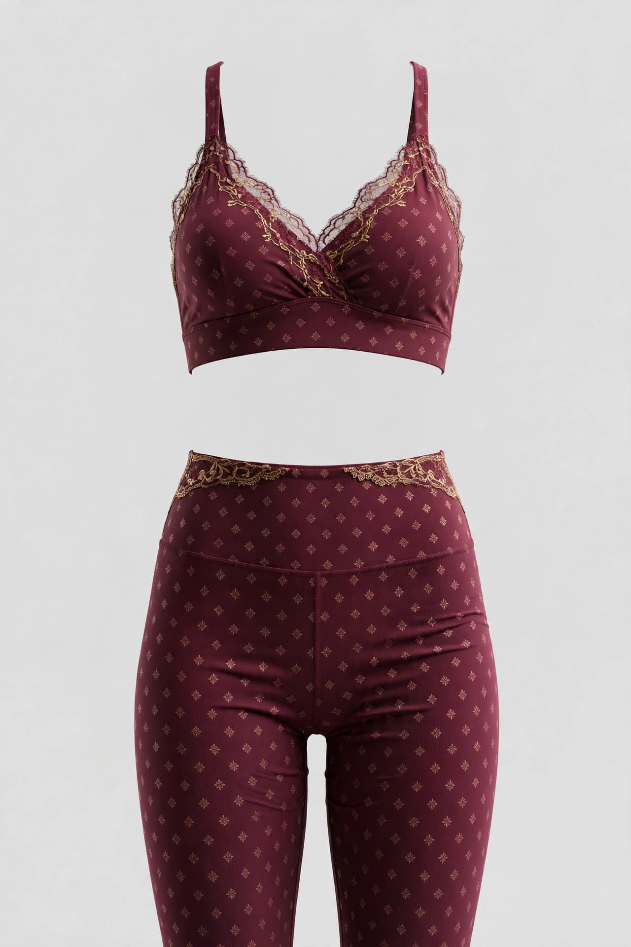Velvet Zari Paisley Active Set