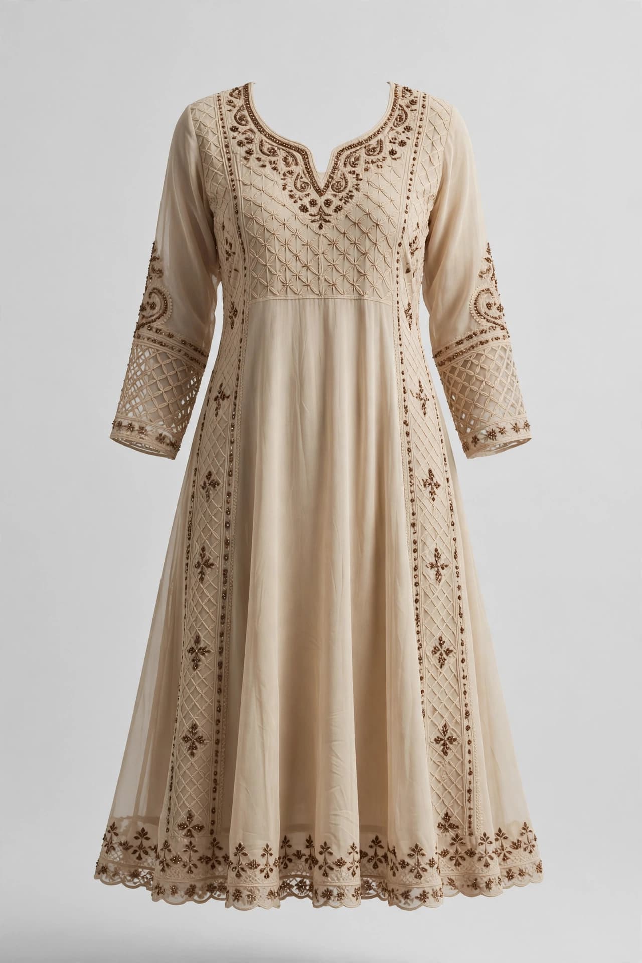 Silken Thread Symphony A-Line Kurti