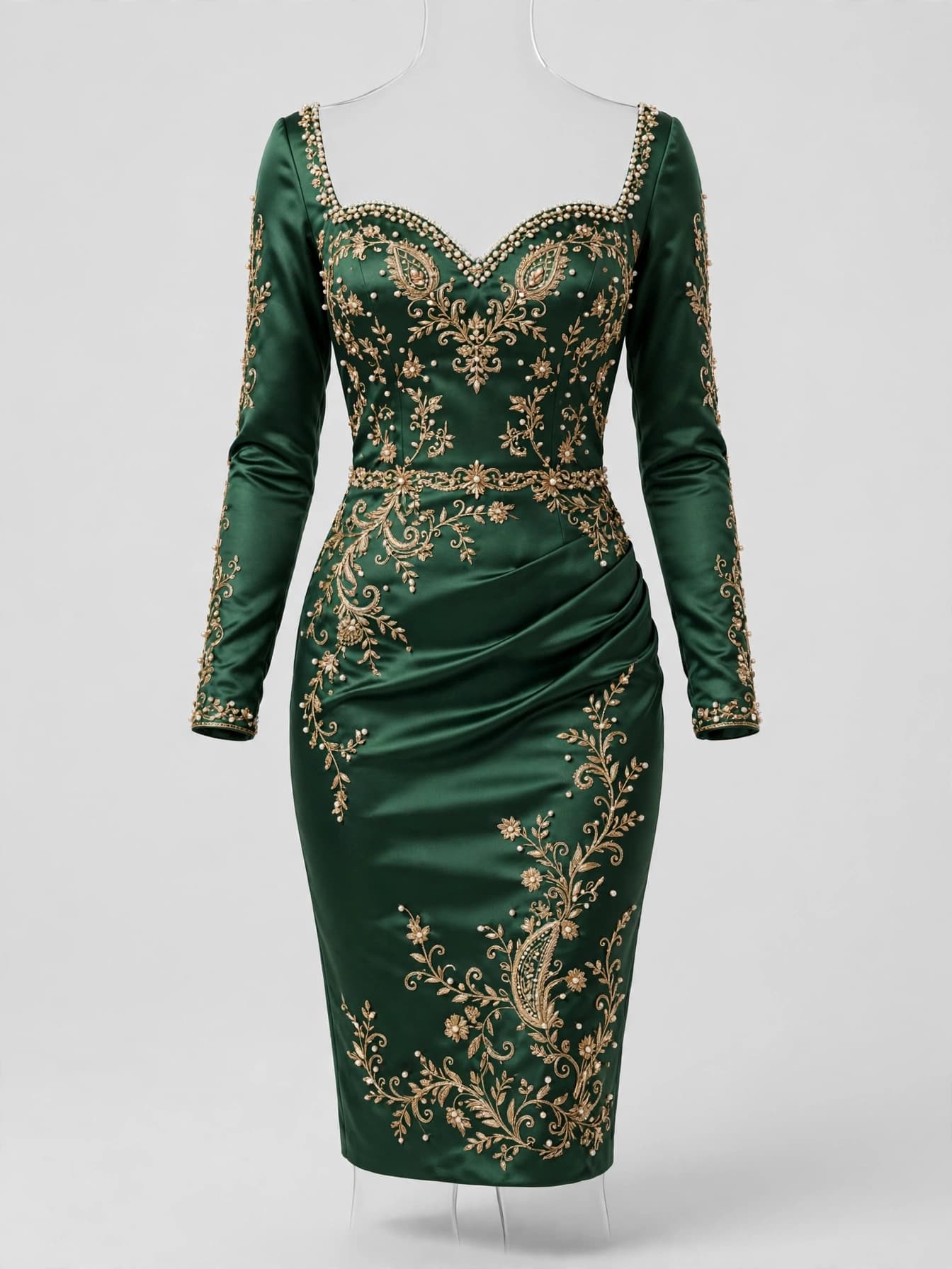 Opulent Cutdana Charm Bodycon Dress
