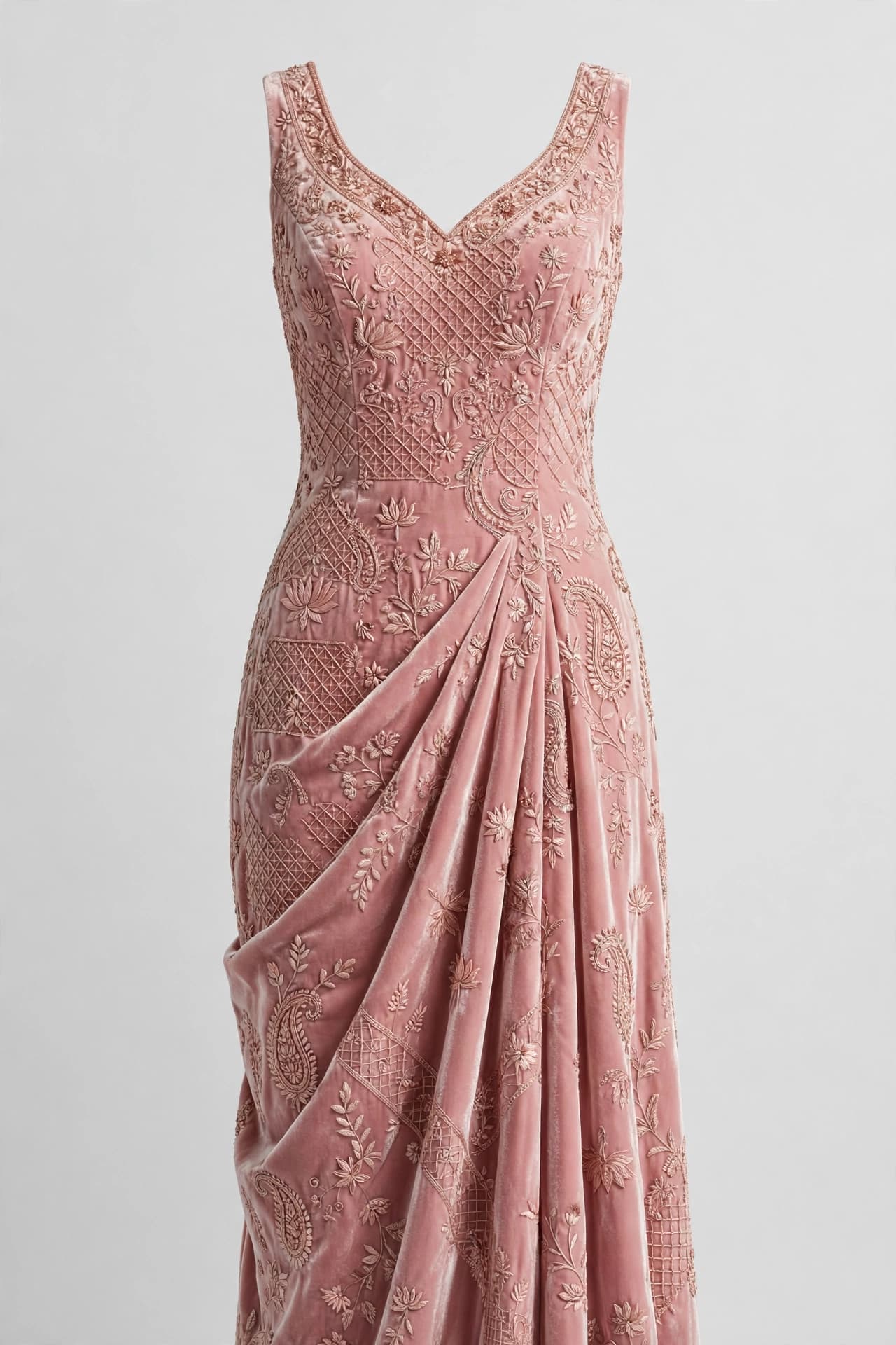 Golden Jasmine Trail Bridesmaid Dress
