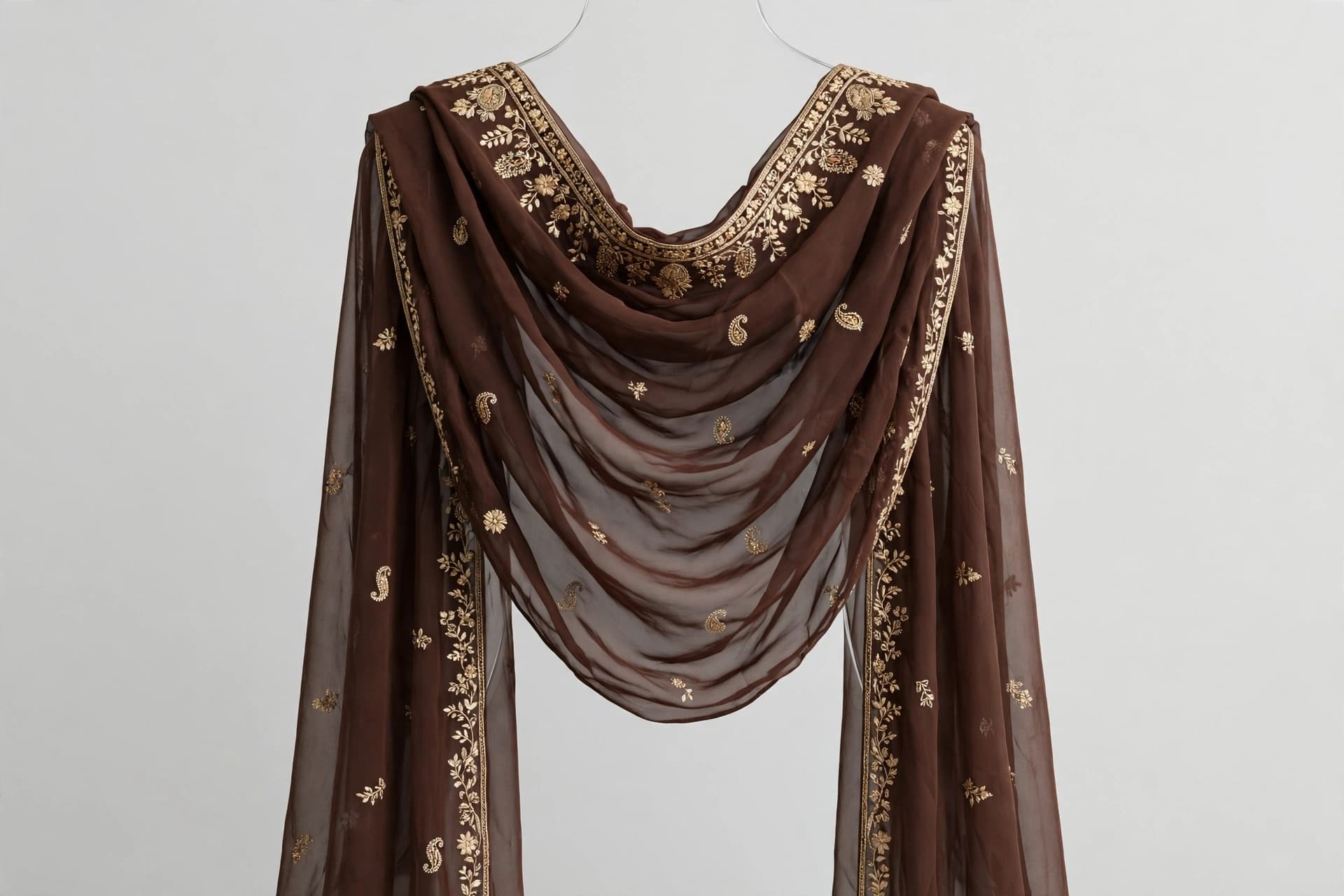 Graceful Marigold Mist Dupatta