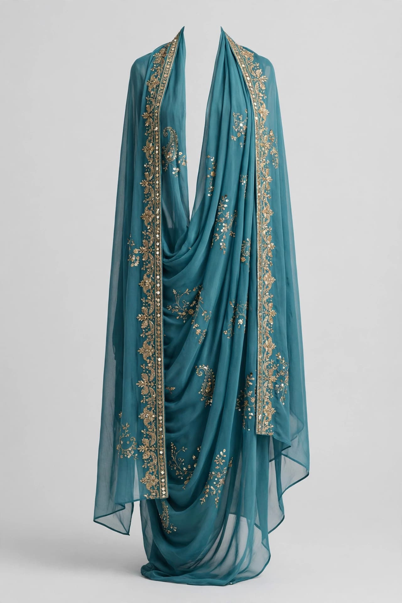 Silken Mango Motif Dupatta