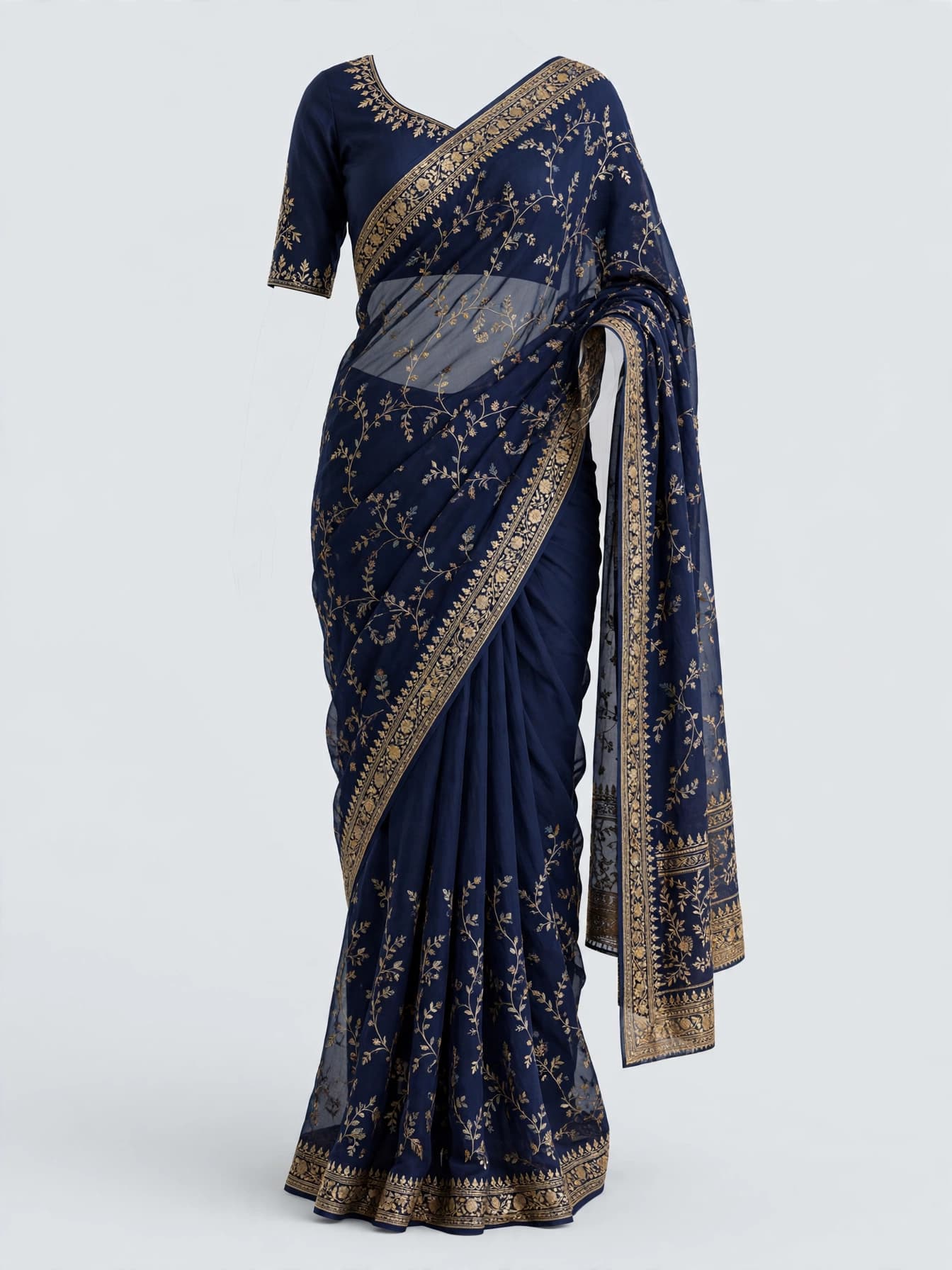 Timeless Bagh Beauty Chiffon Saree