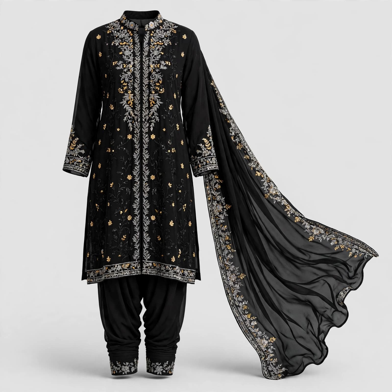 Divine Mirror Galaxy Churidar Suit