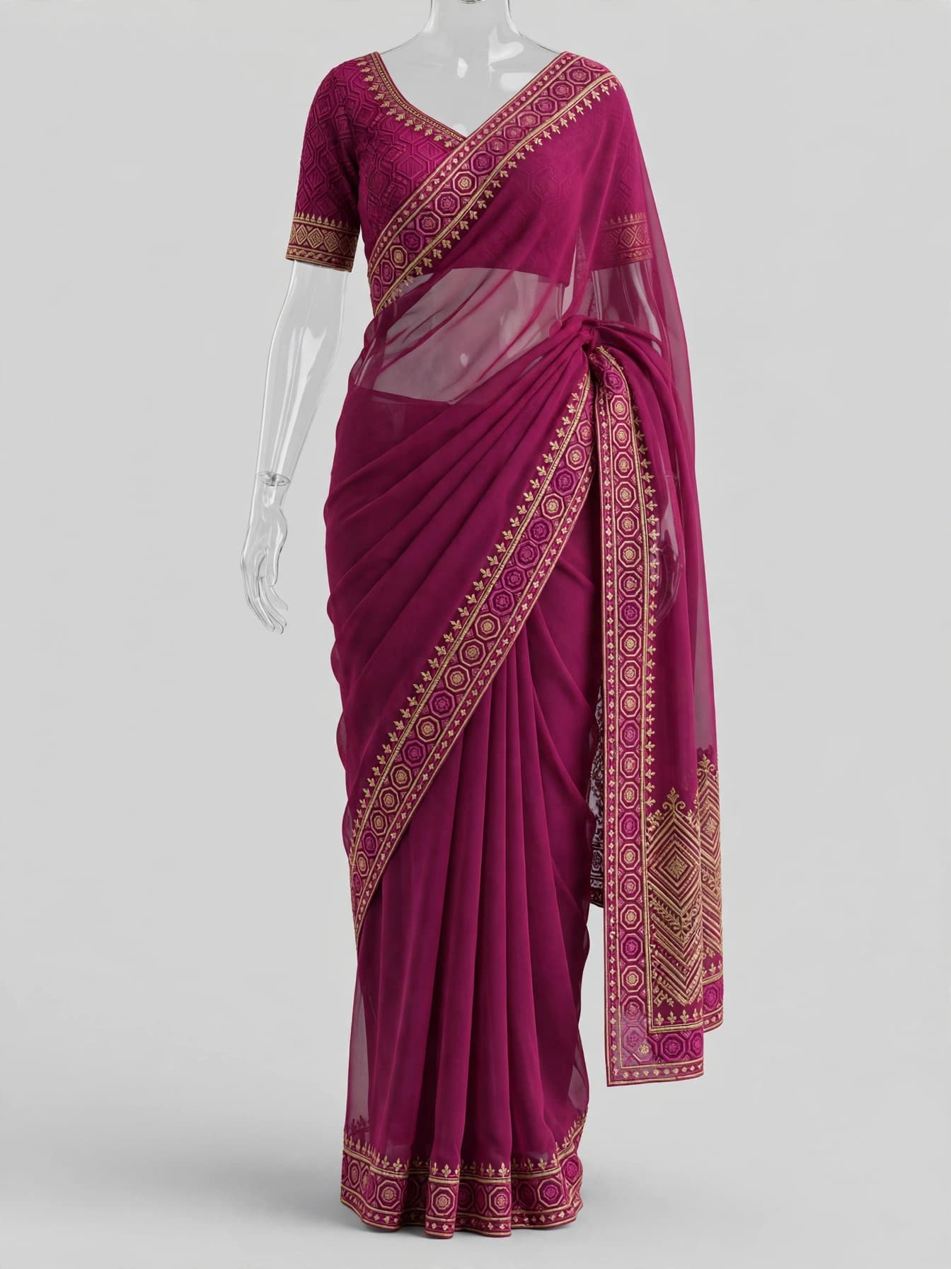 Serene Thread Symphony Designer Saree