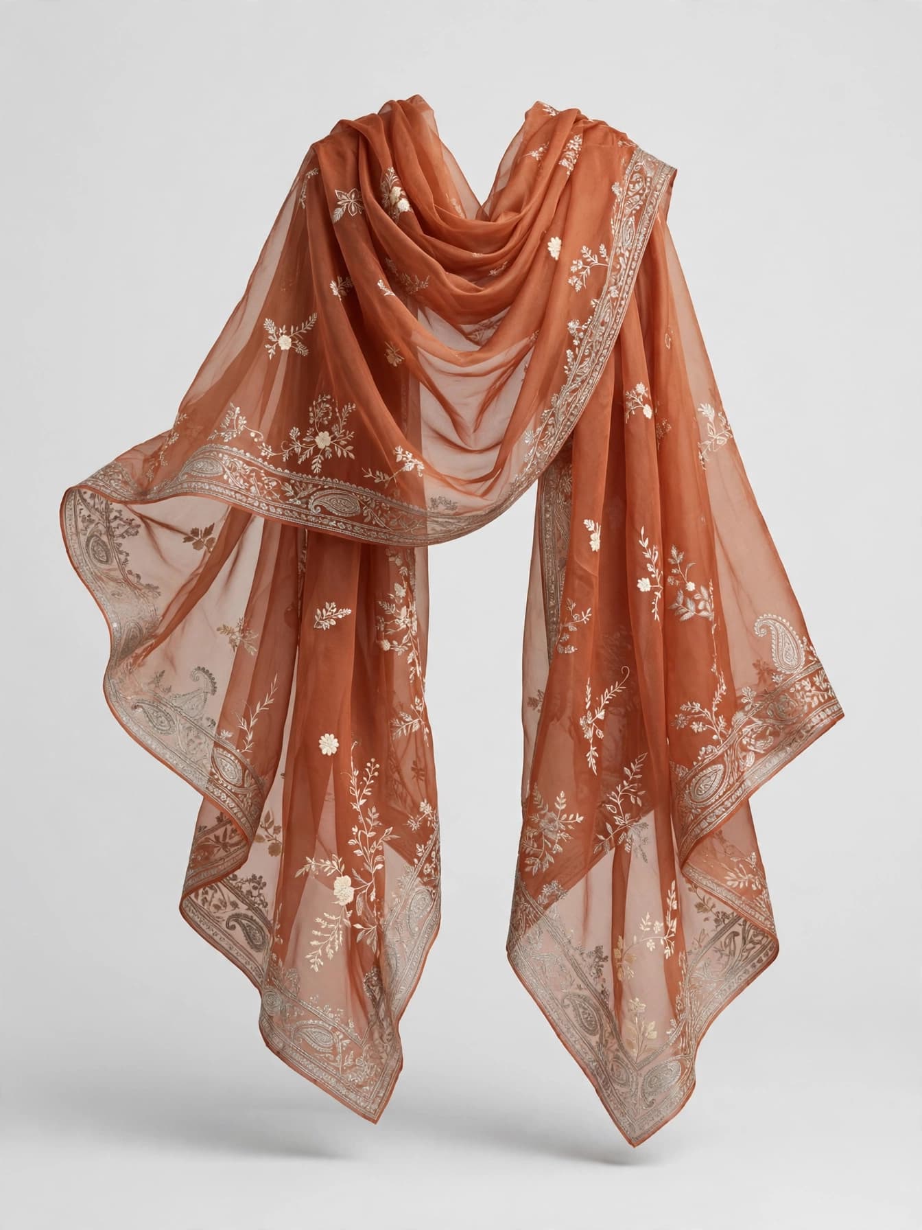 Modern Chikankari Charm Dupatta