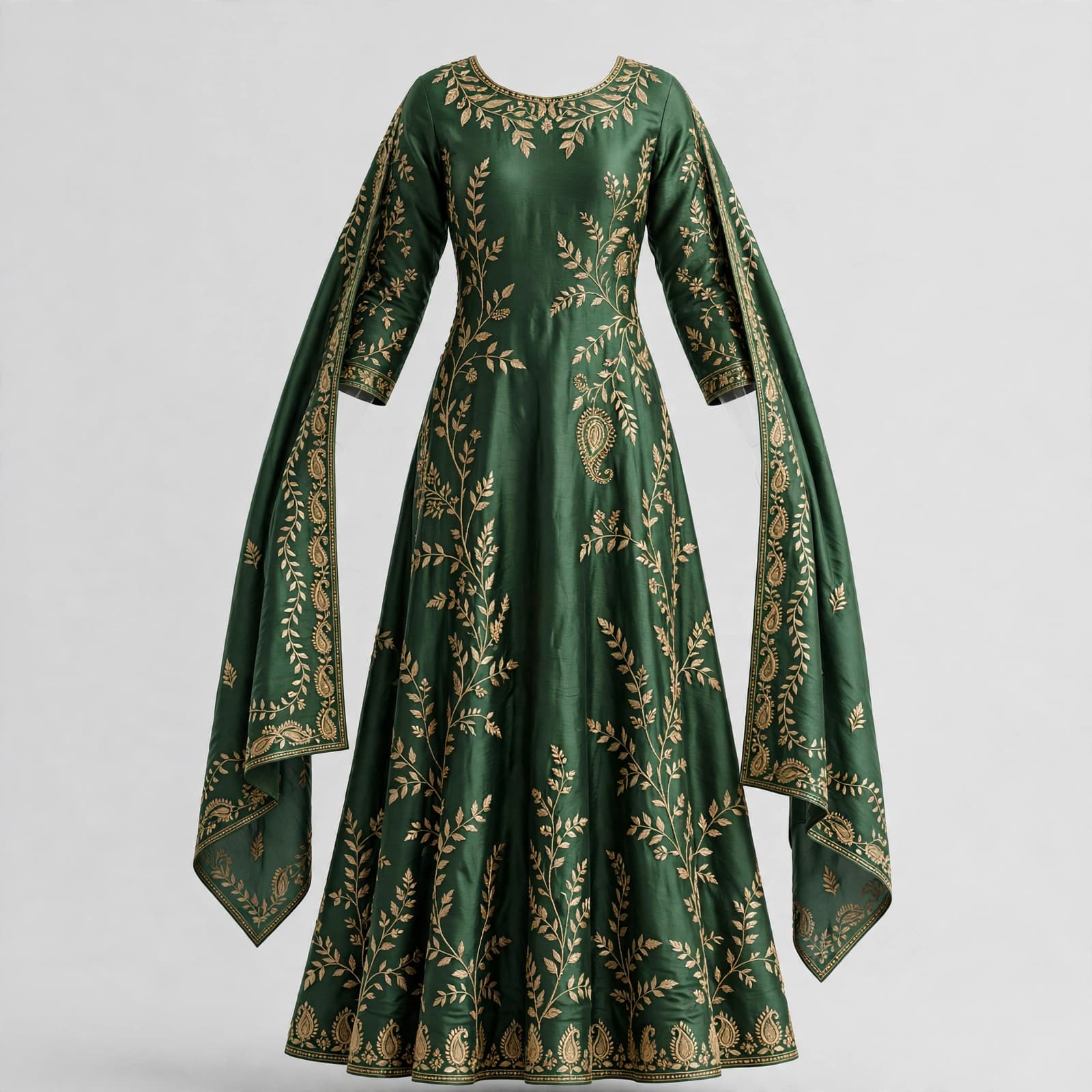 Pristine Resham Bloom Ethnic Gown