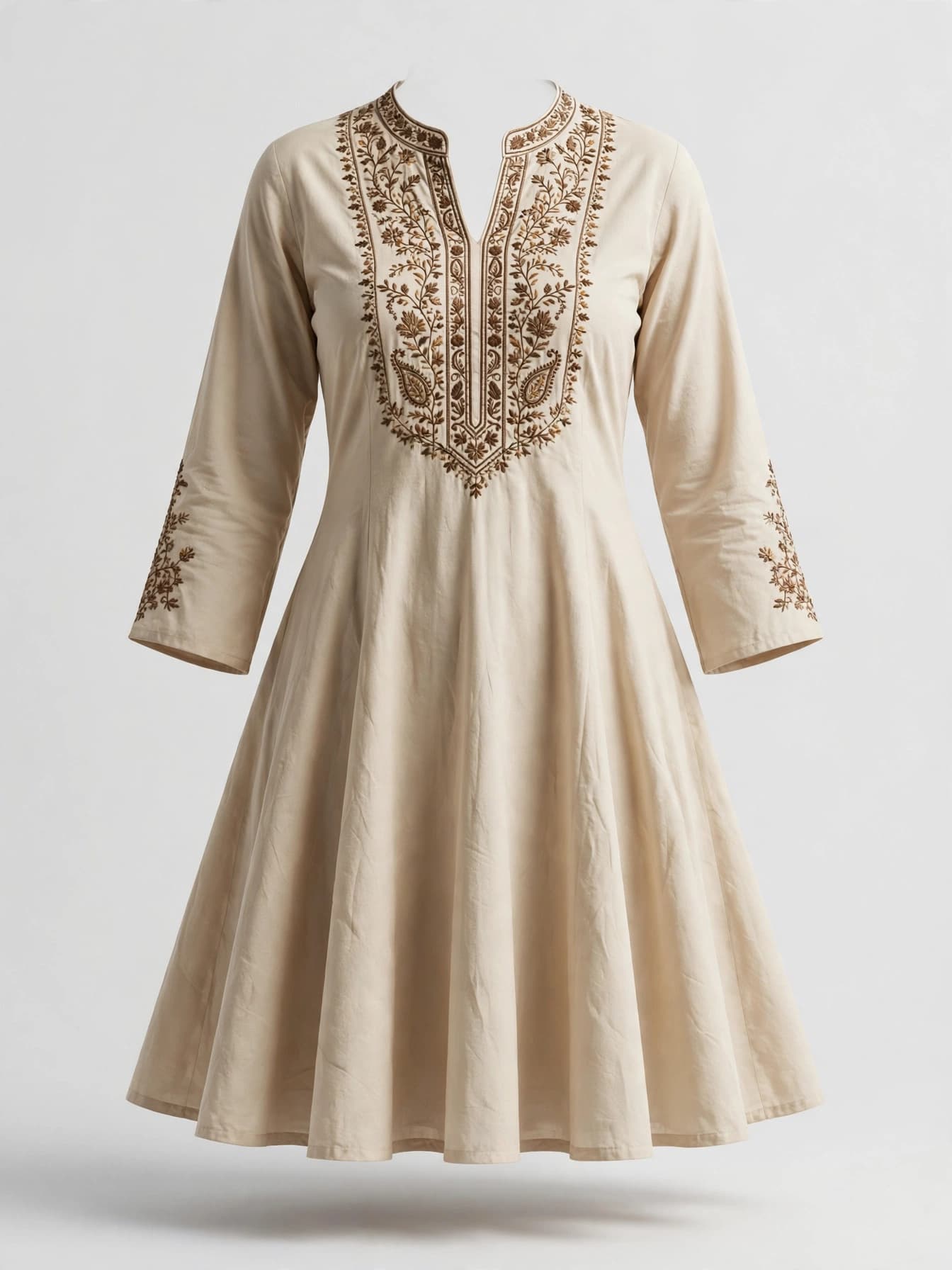 Royal Zari Paisley Flared Kurti