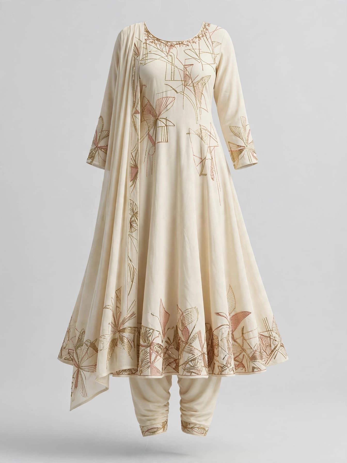 Vibrant Blossom Anarkali Suits