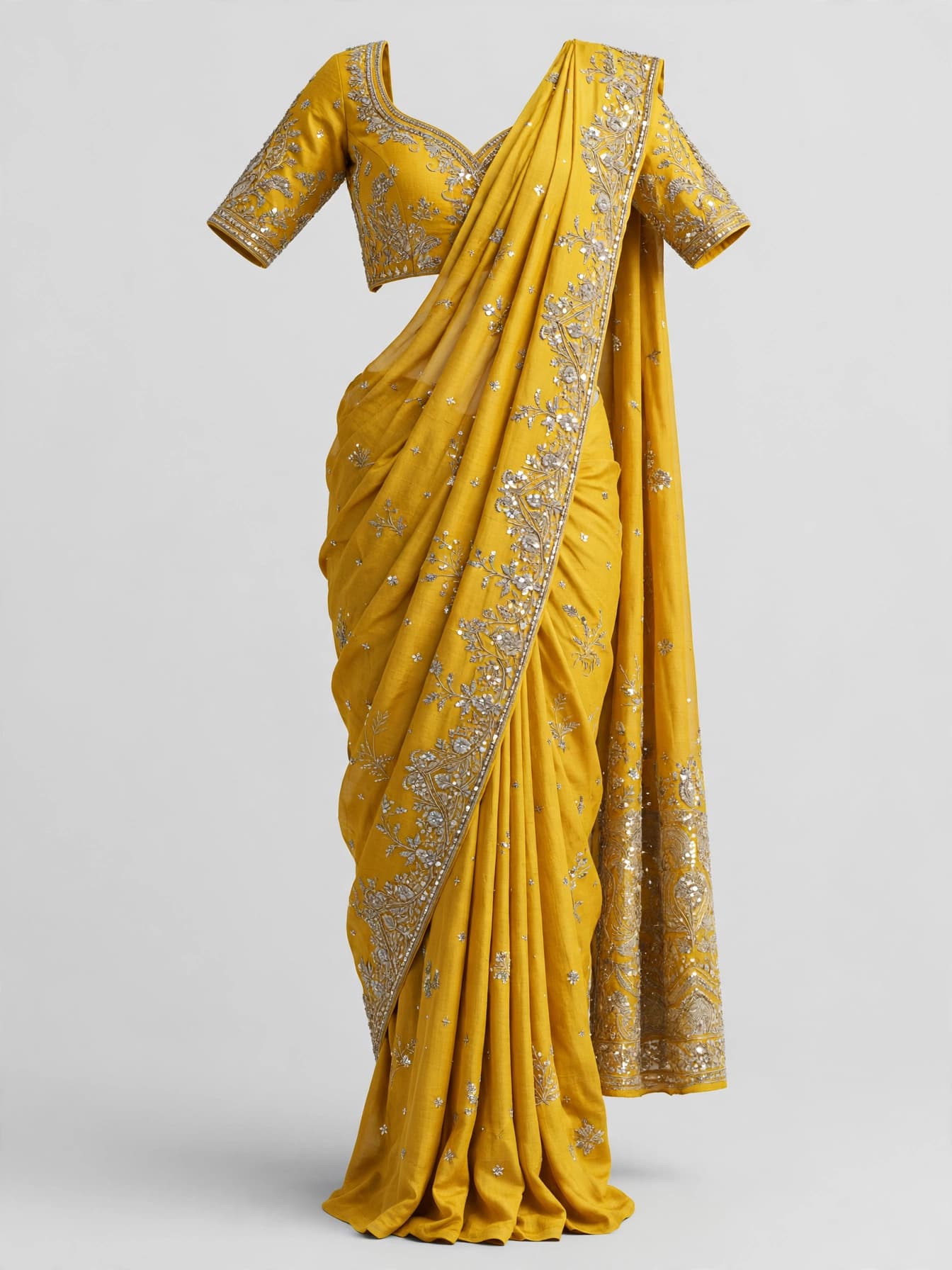 Fascinating Pearl Bridal Sarees
