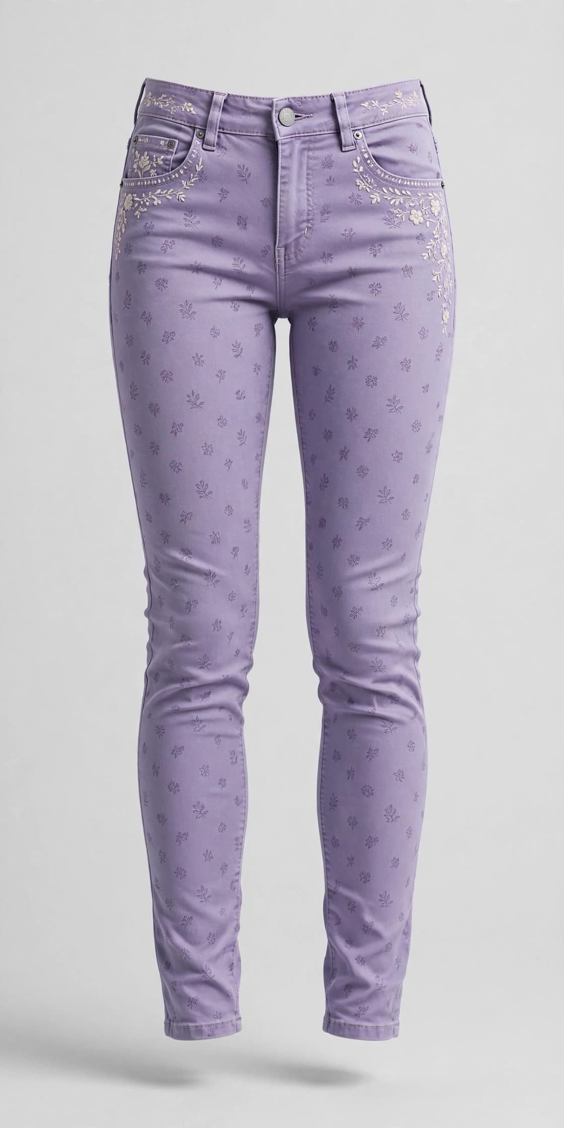 Delightful Ivory Skinny Jeans