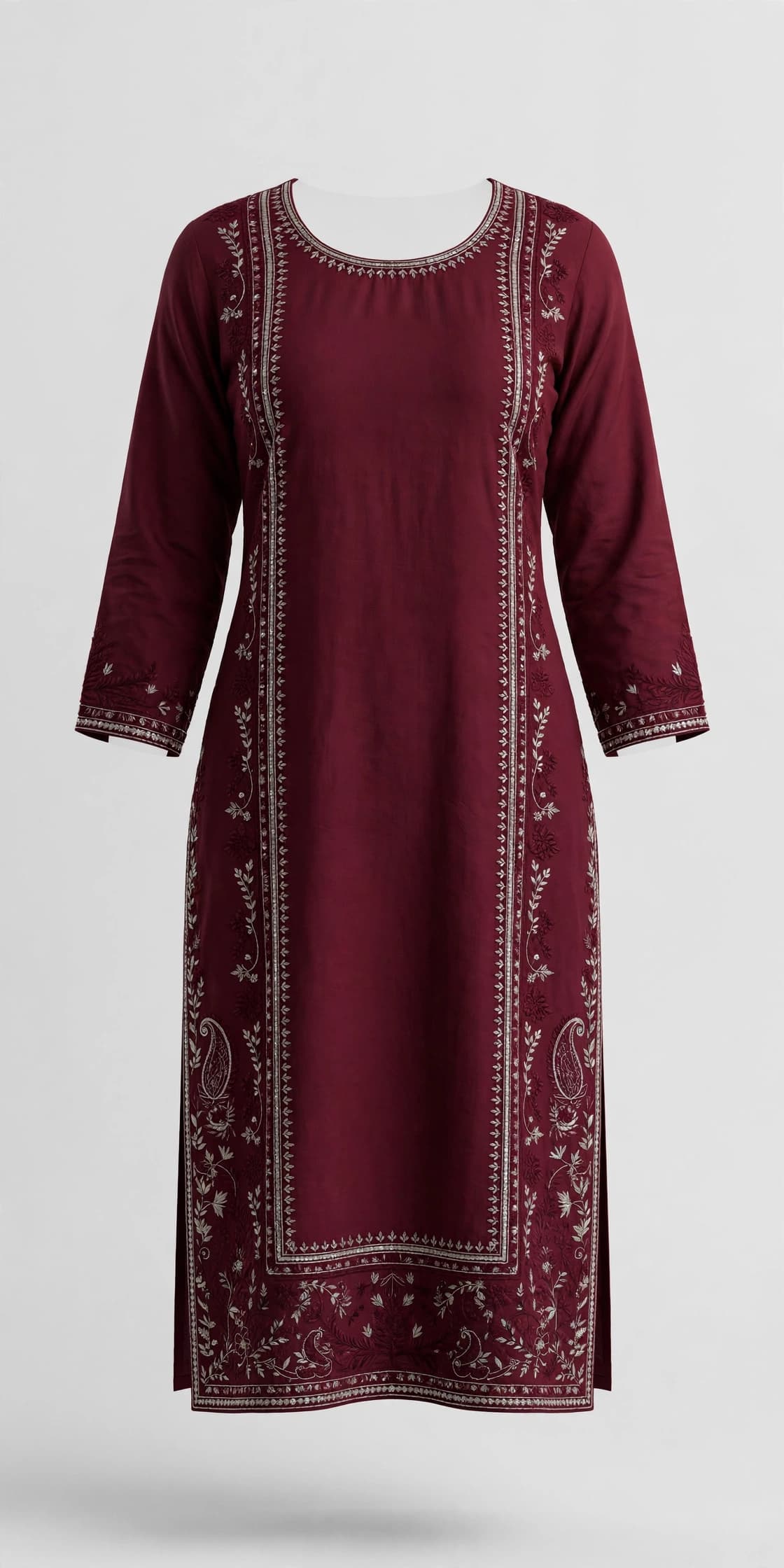 Vibrant Whisper Straight Kurtis