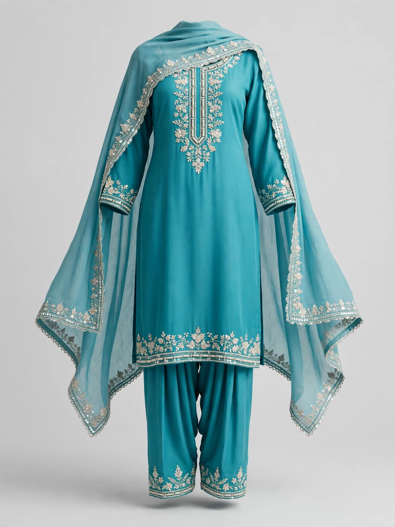 Pristine Opal Straight Suits
