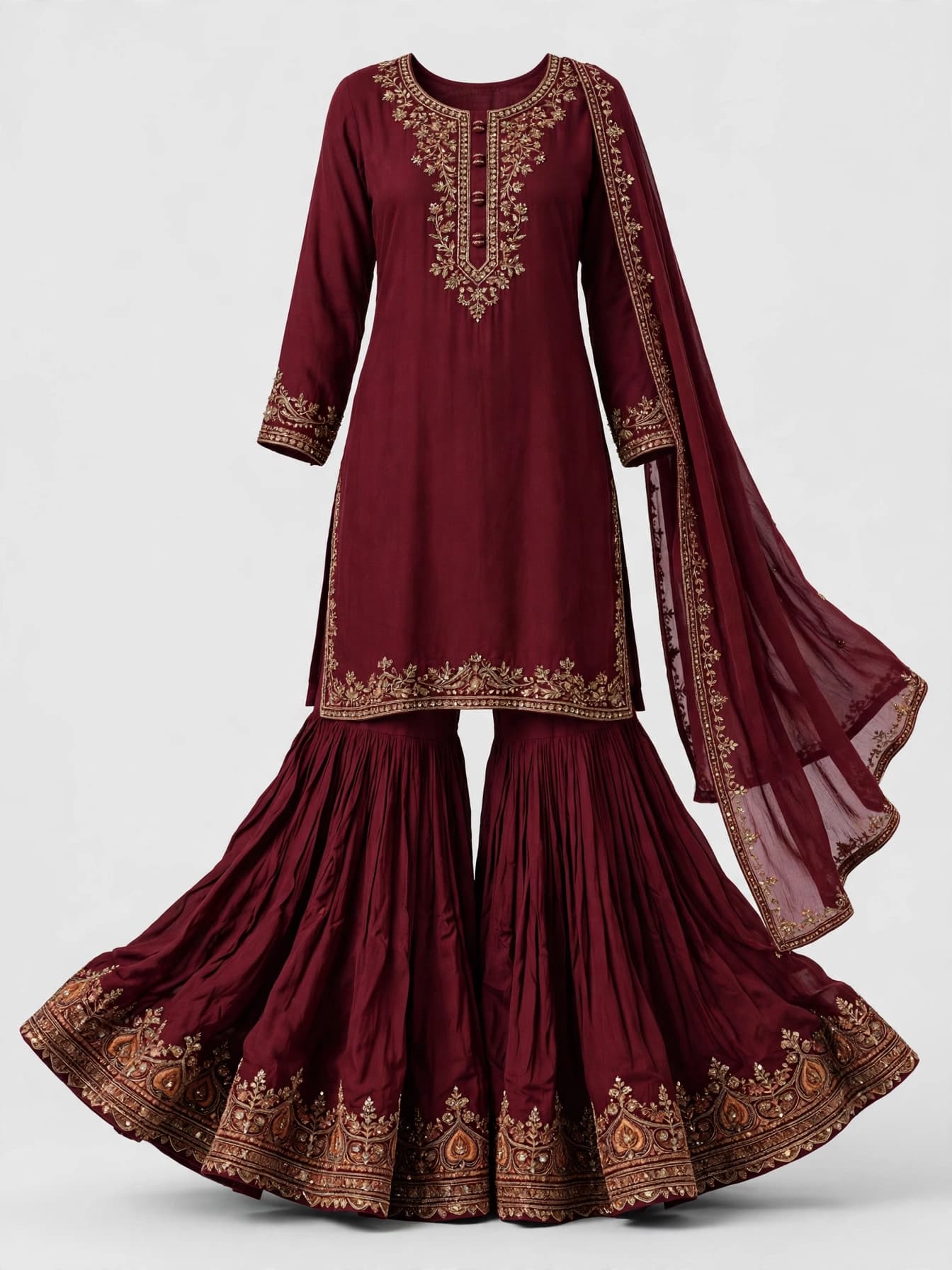 Magnificent Shabnam Gharara Suit