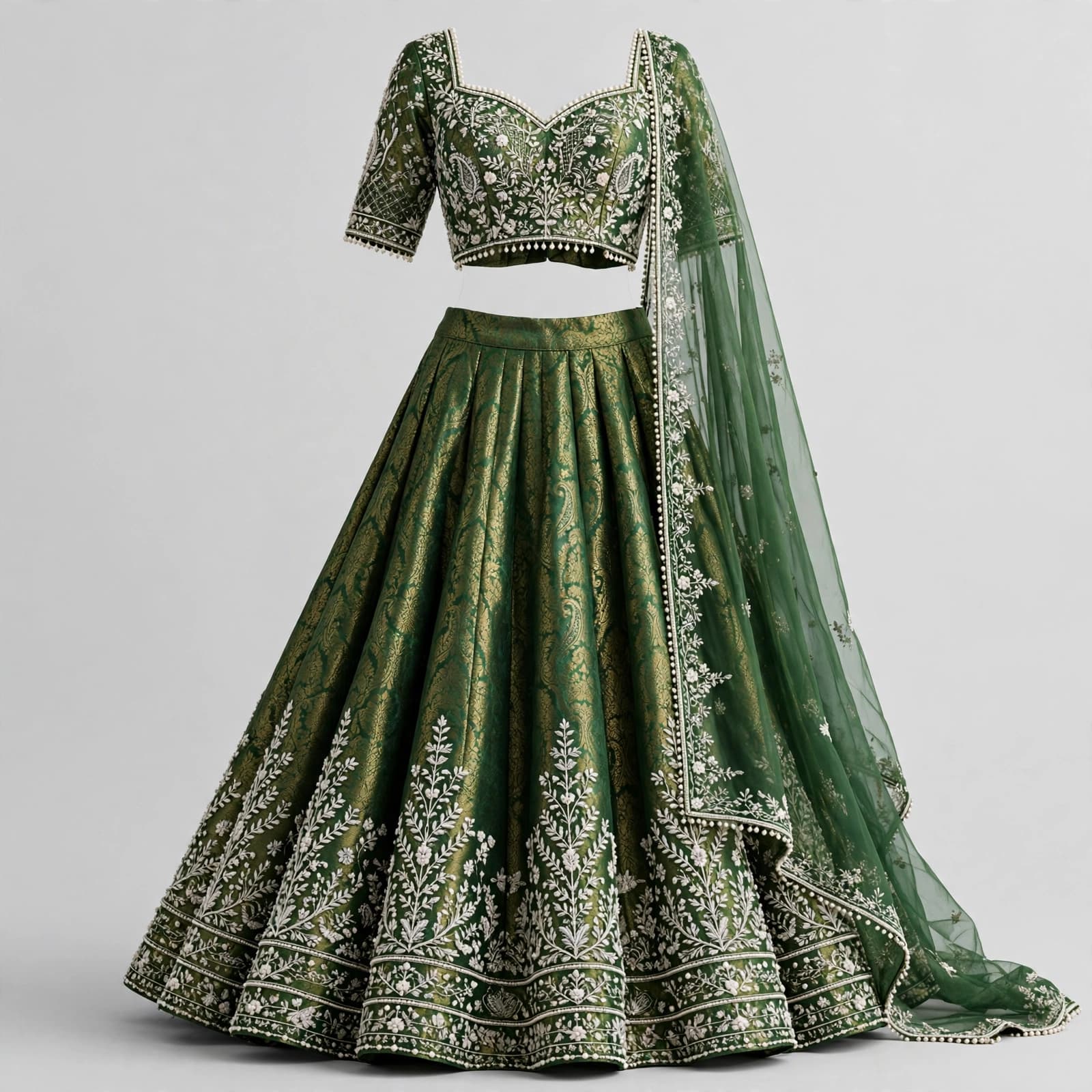 Noble Vasant Crop Top Lehengas
