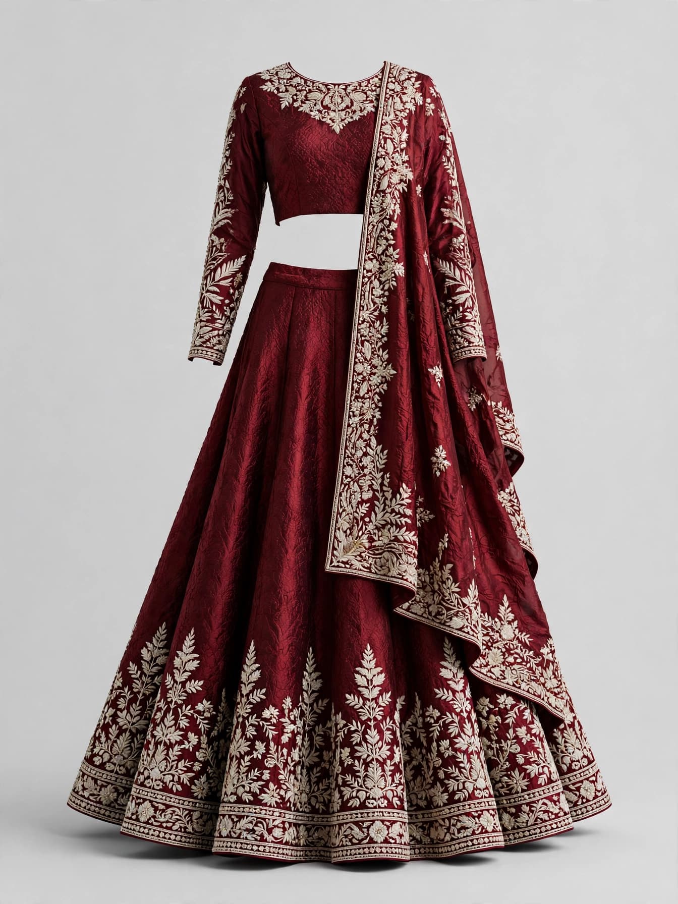 Resplendent Pearl Designer Lehengas