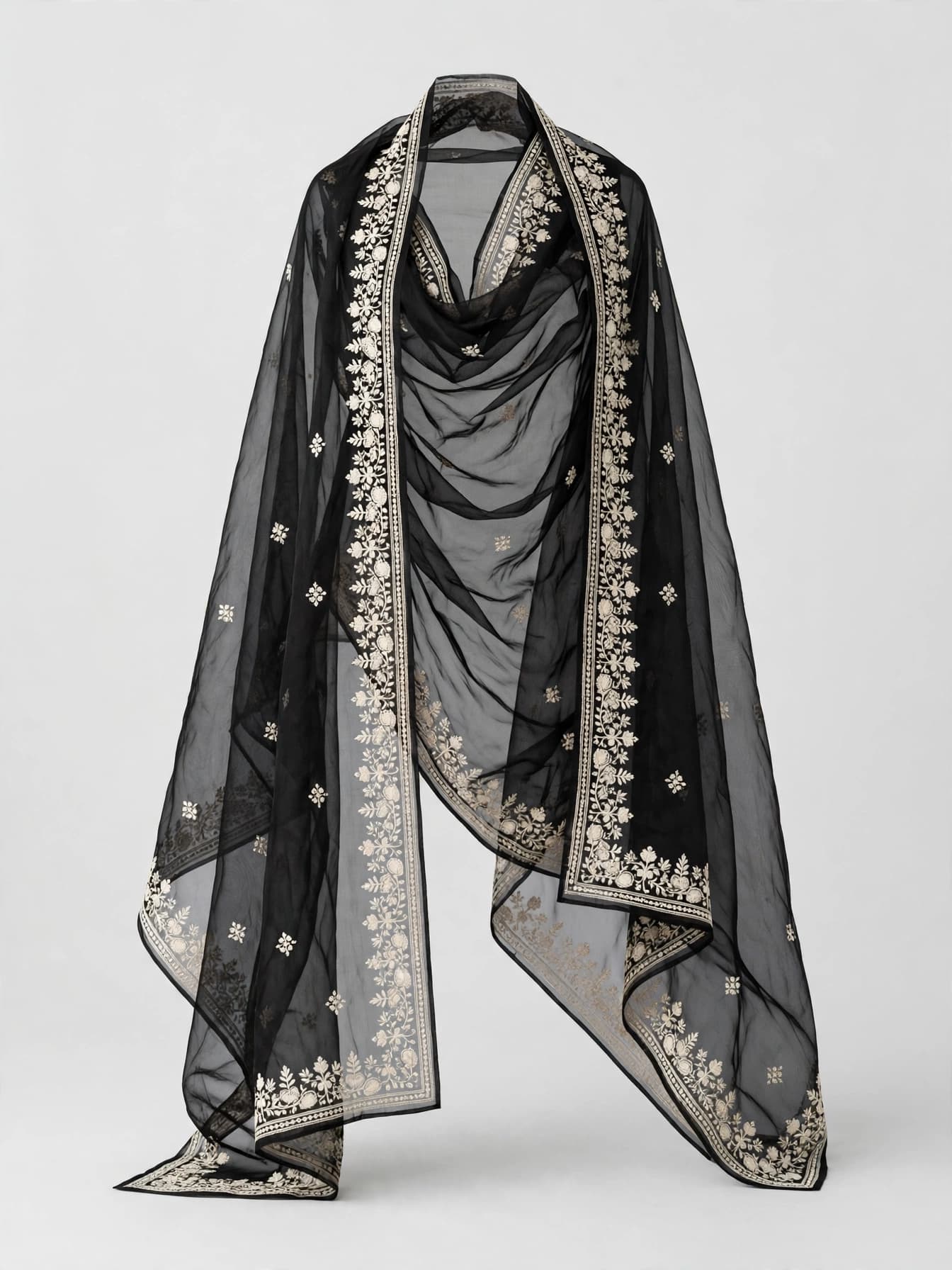 Resplendent Pearl Dupattas