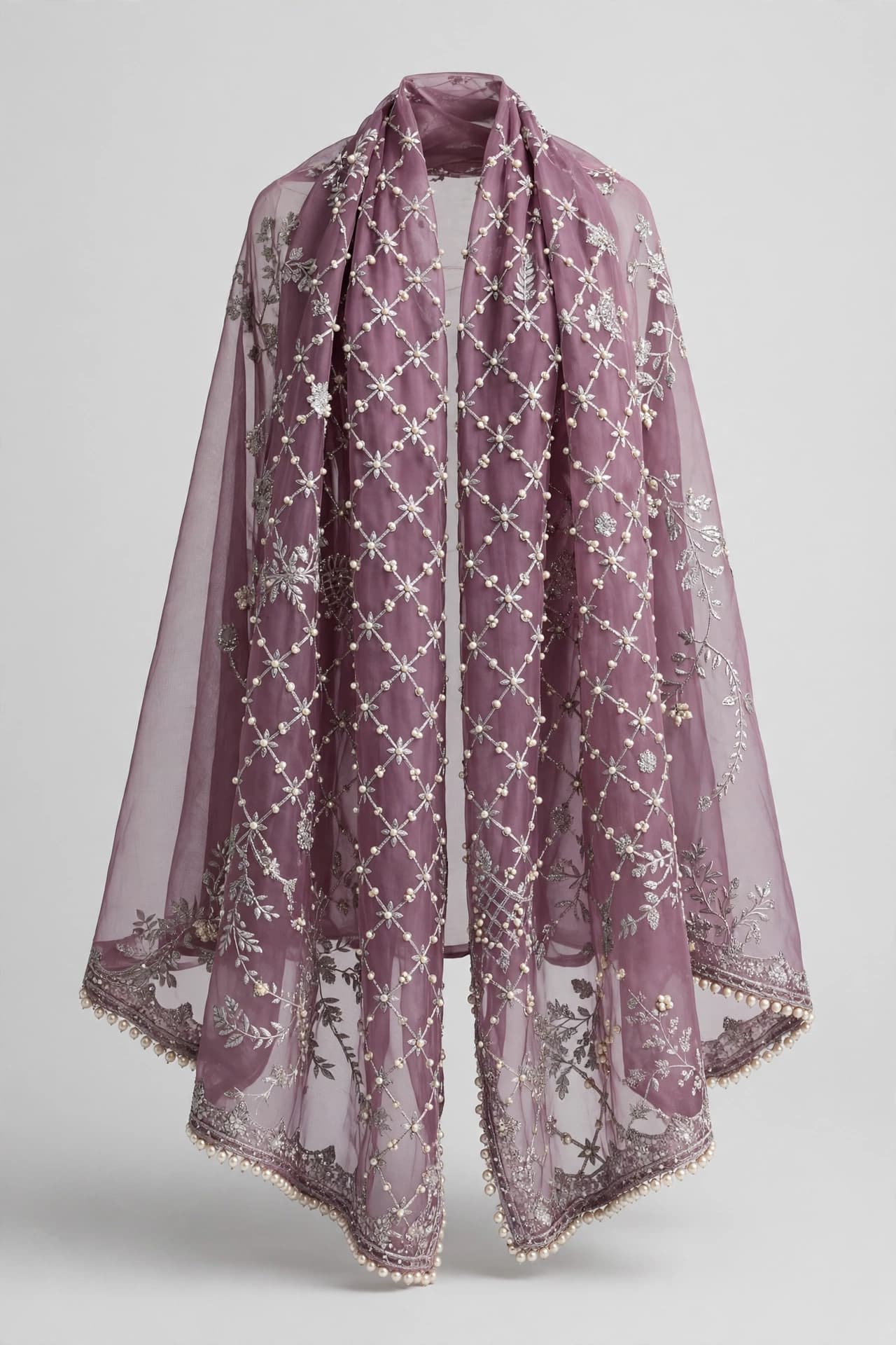 Graceful Ivory Dupattas