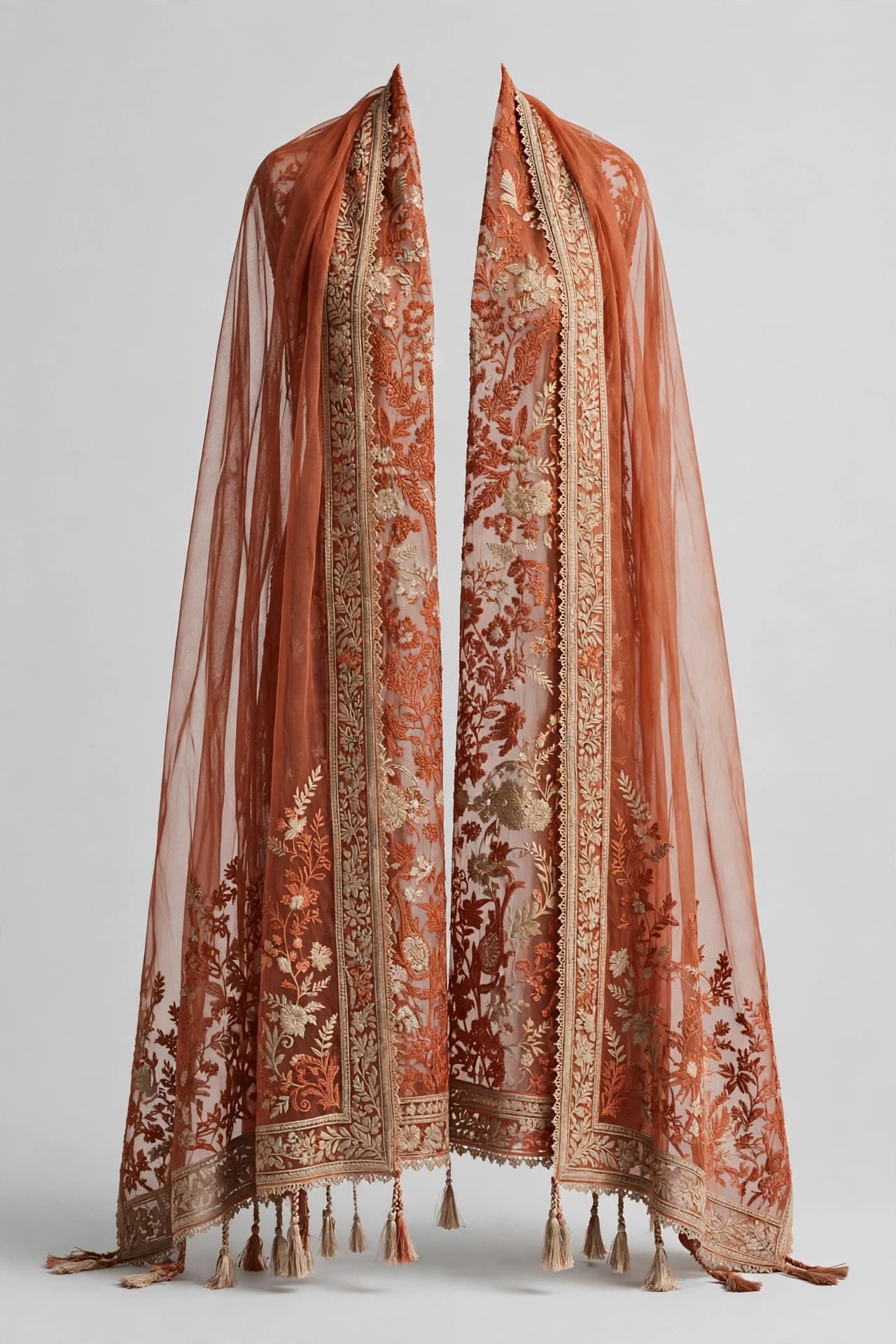Elegant Gulnar Embroidered Dupattas