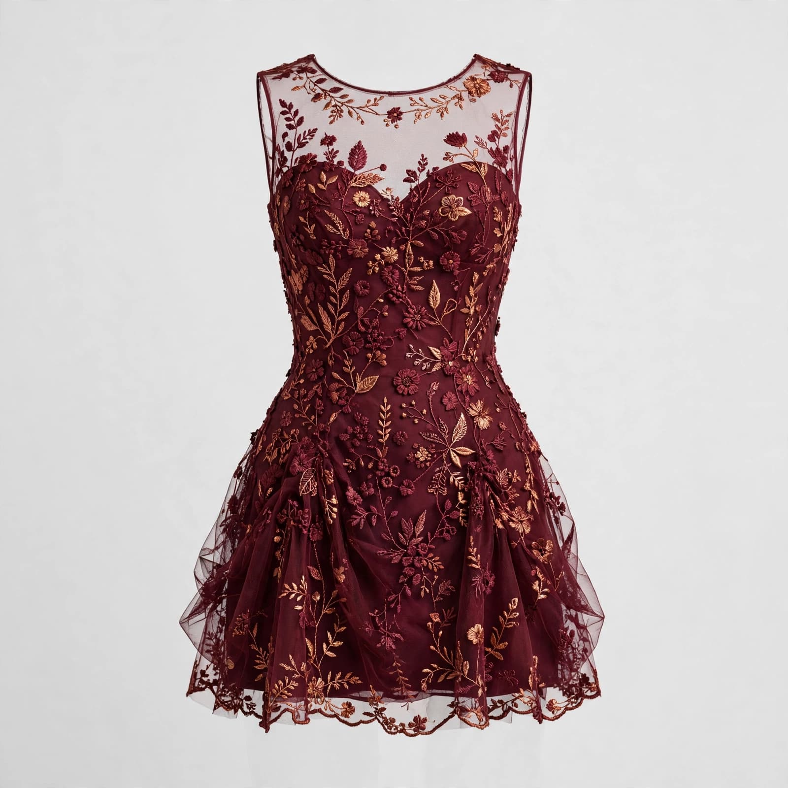 Vibrant Ivory Mini Dresses