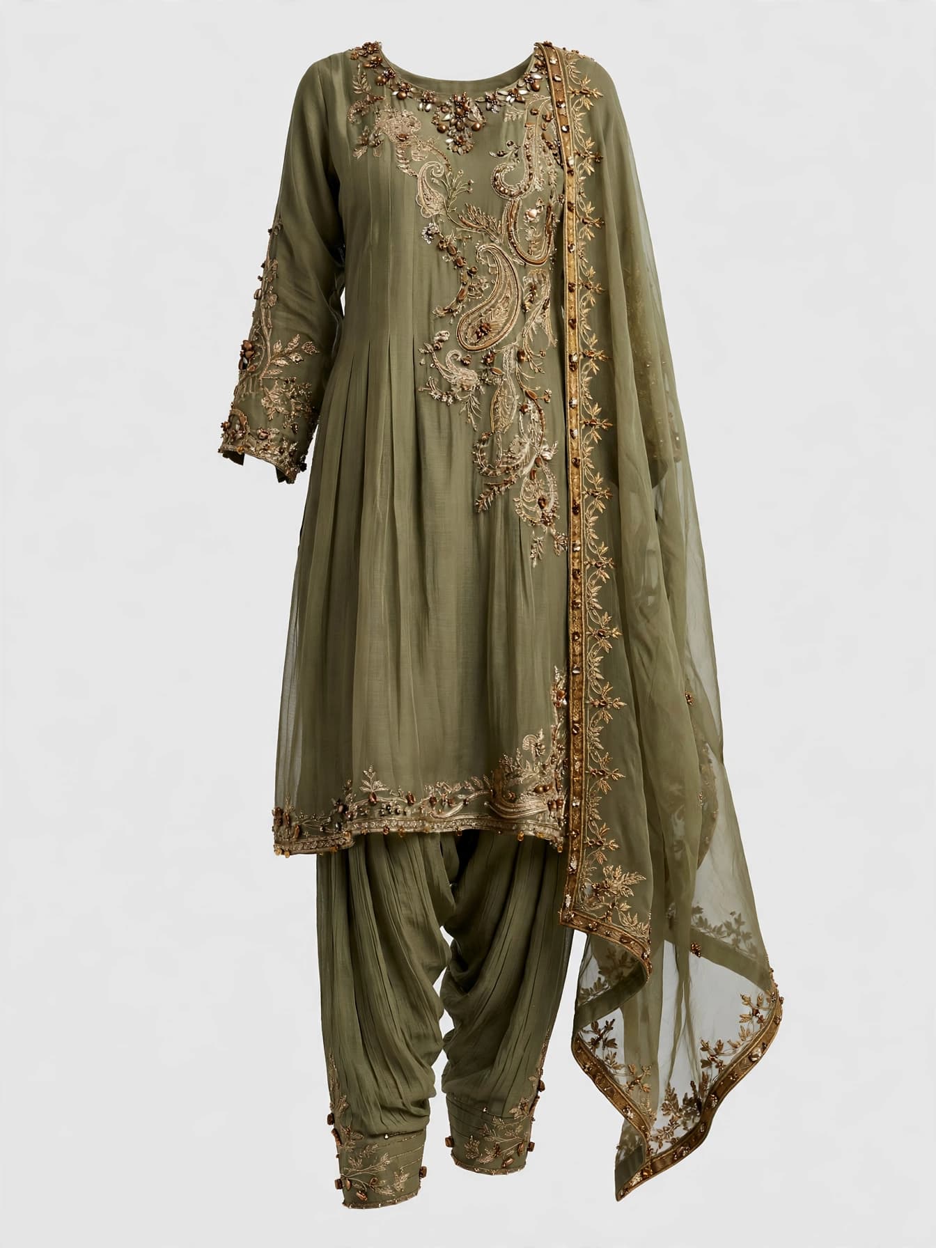 Harmonious Ember Pakistani Suits