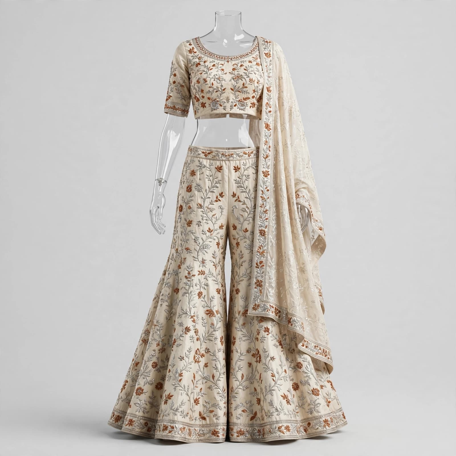 Vibrant Kohinoor Sharara Lehengas