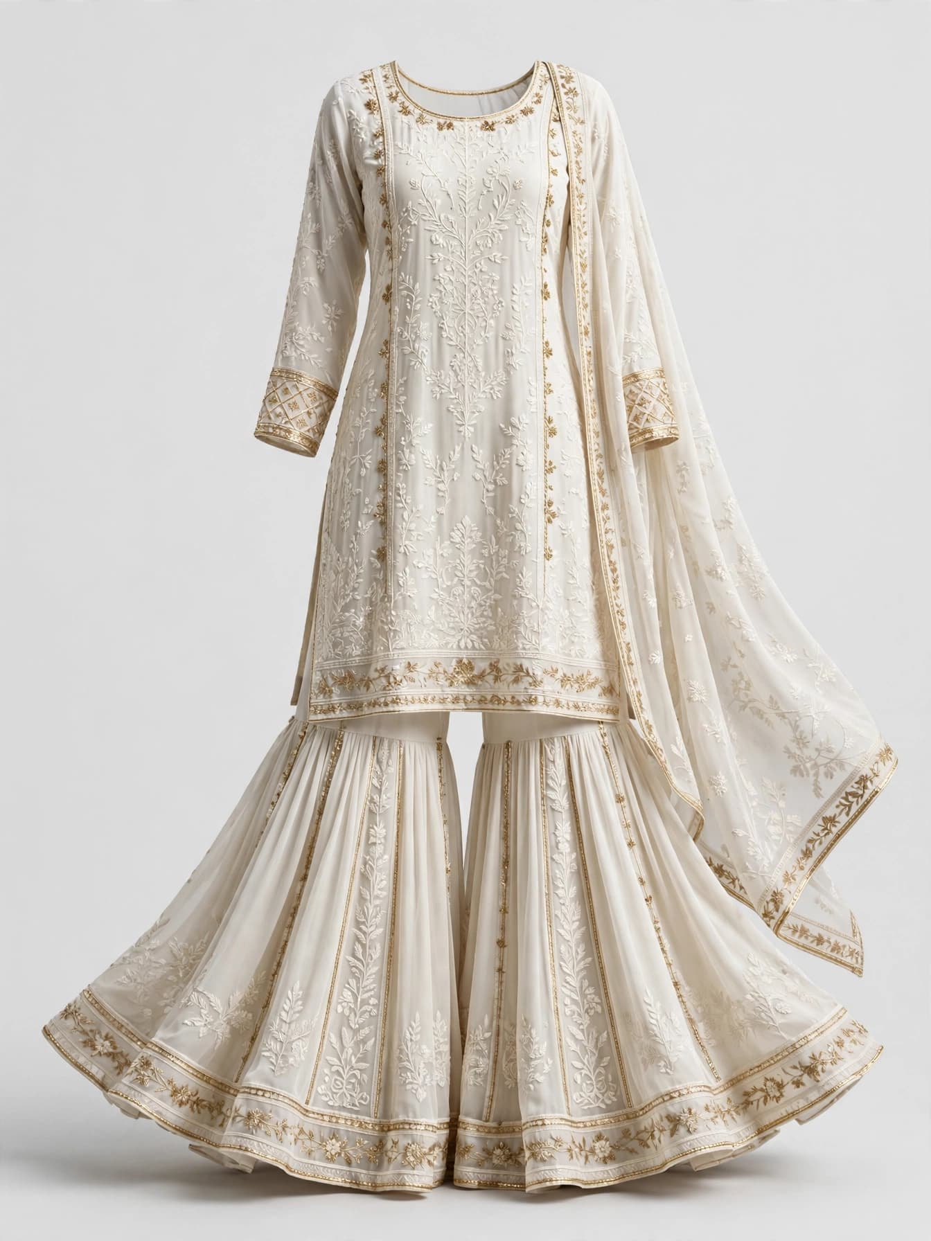 Ethereal Moonlight Sharara Sets