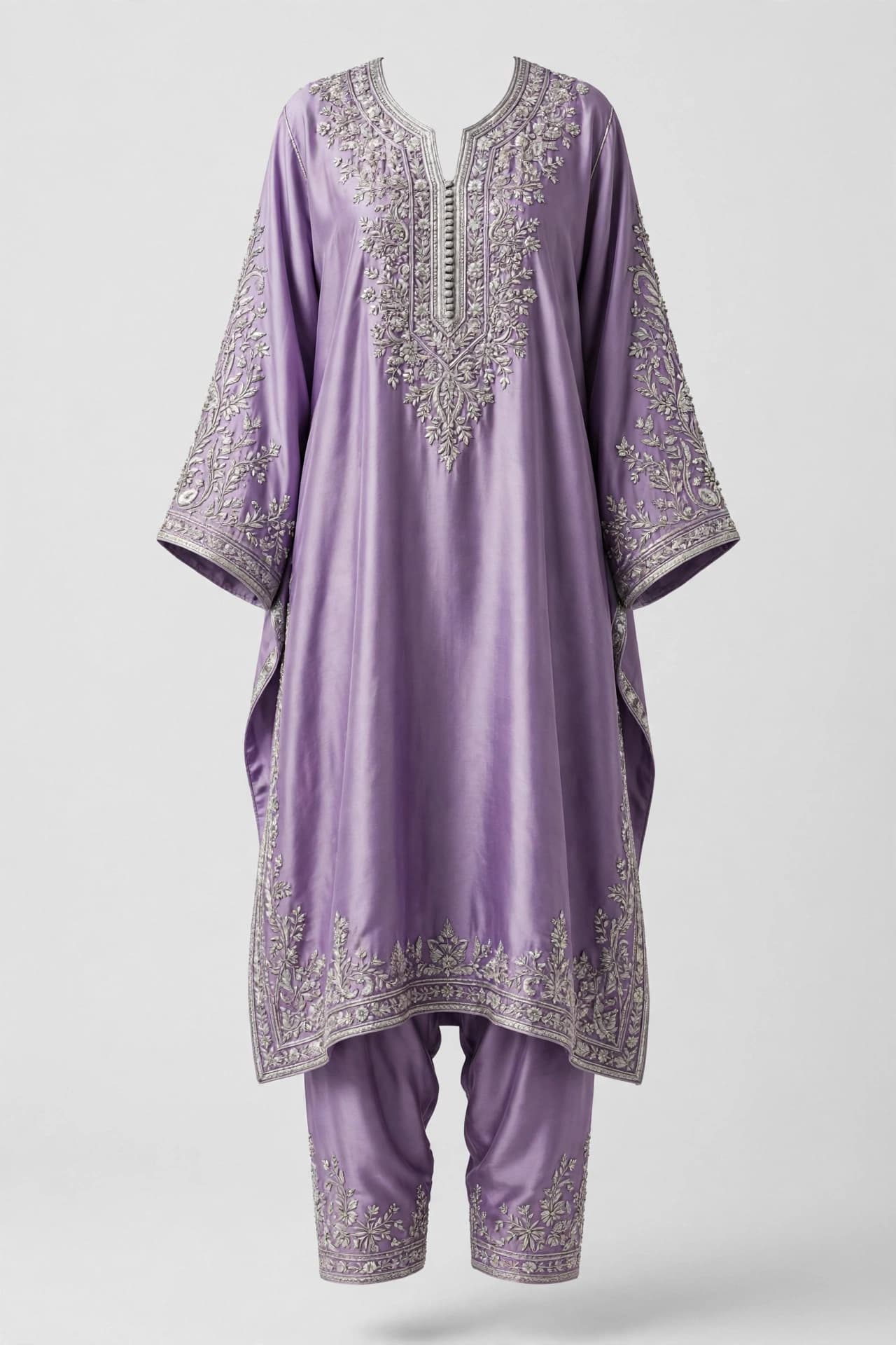 Velvet Sequin Vine Kaftan