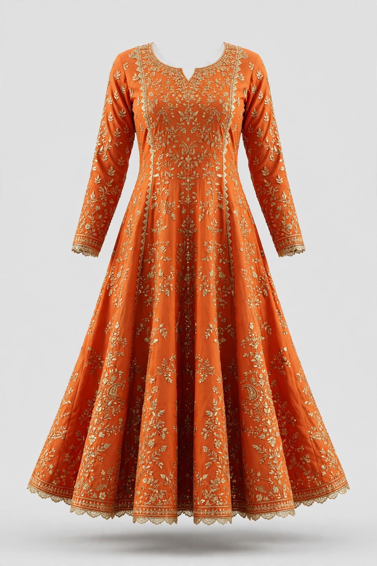 Charming Floral Cascade Kurti