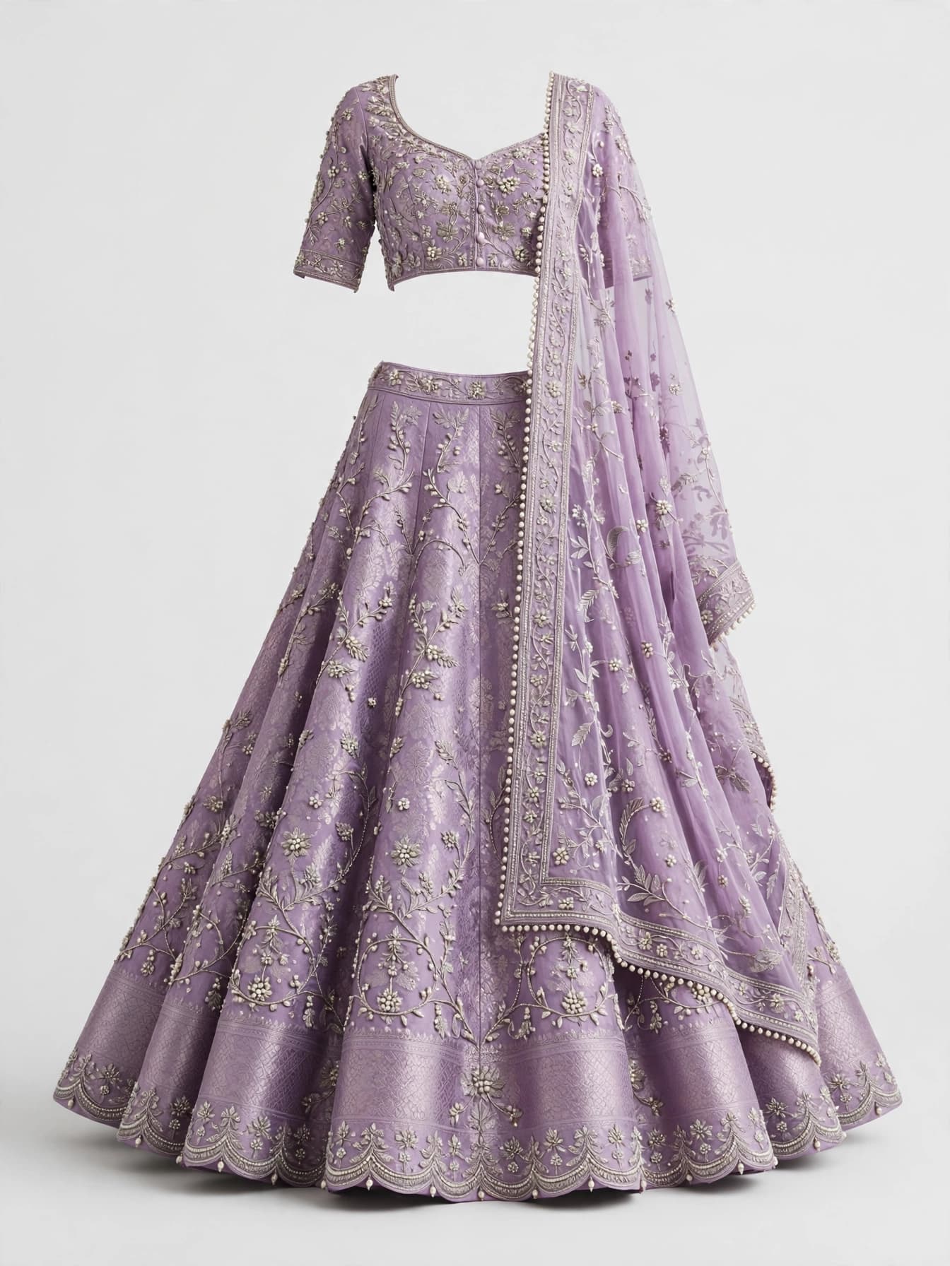 Divine Pearl Dew Lehenga
