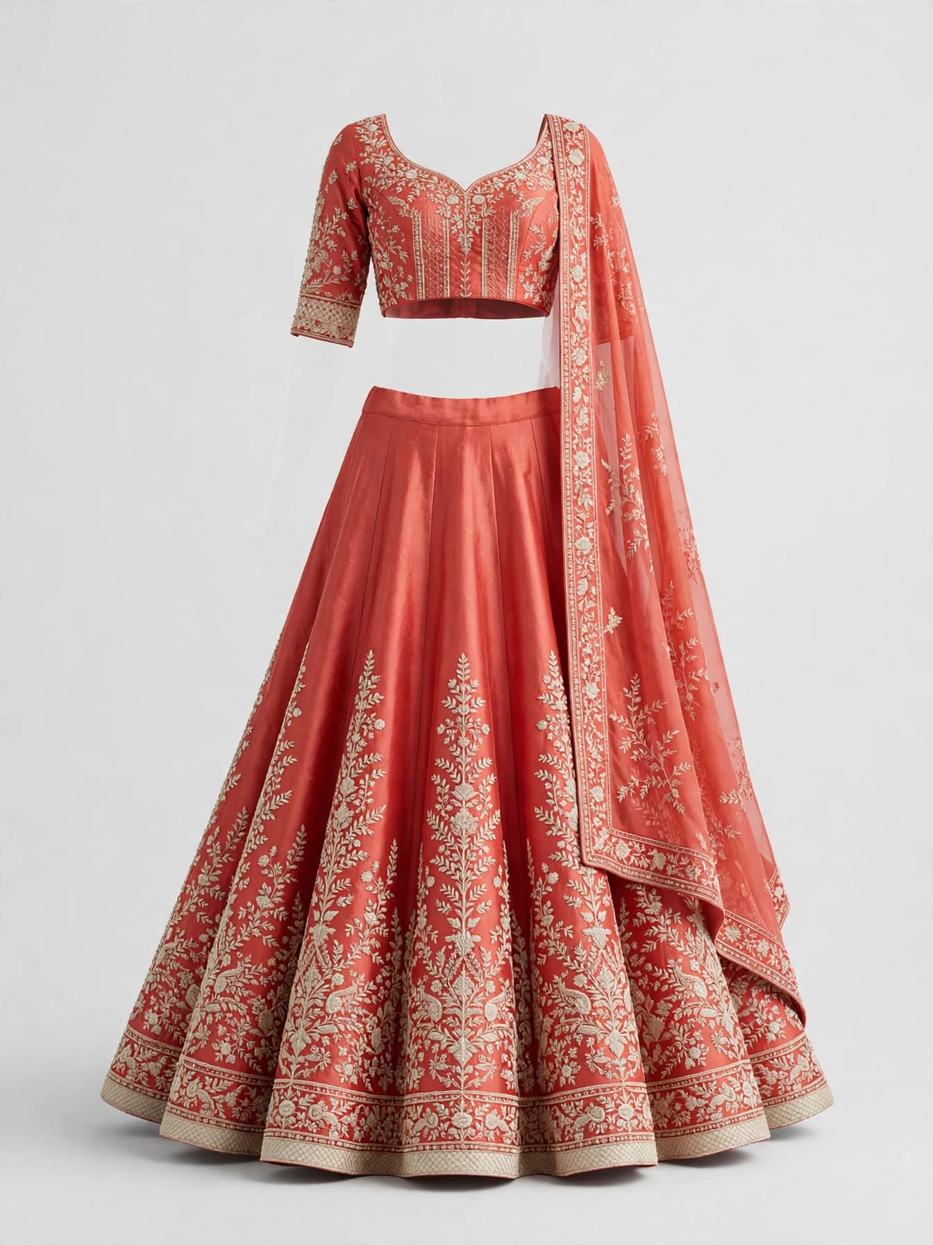 Serene Mango Motif Lehenga