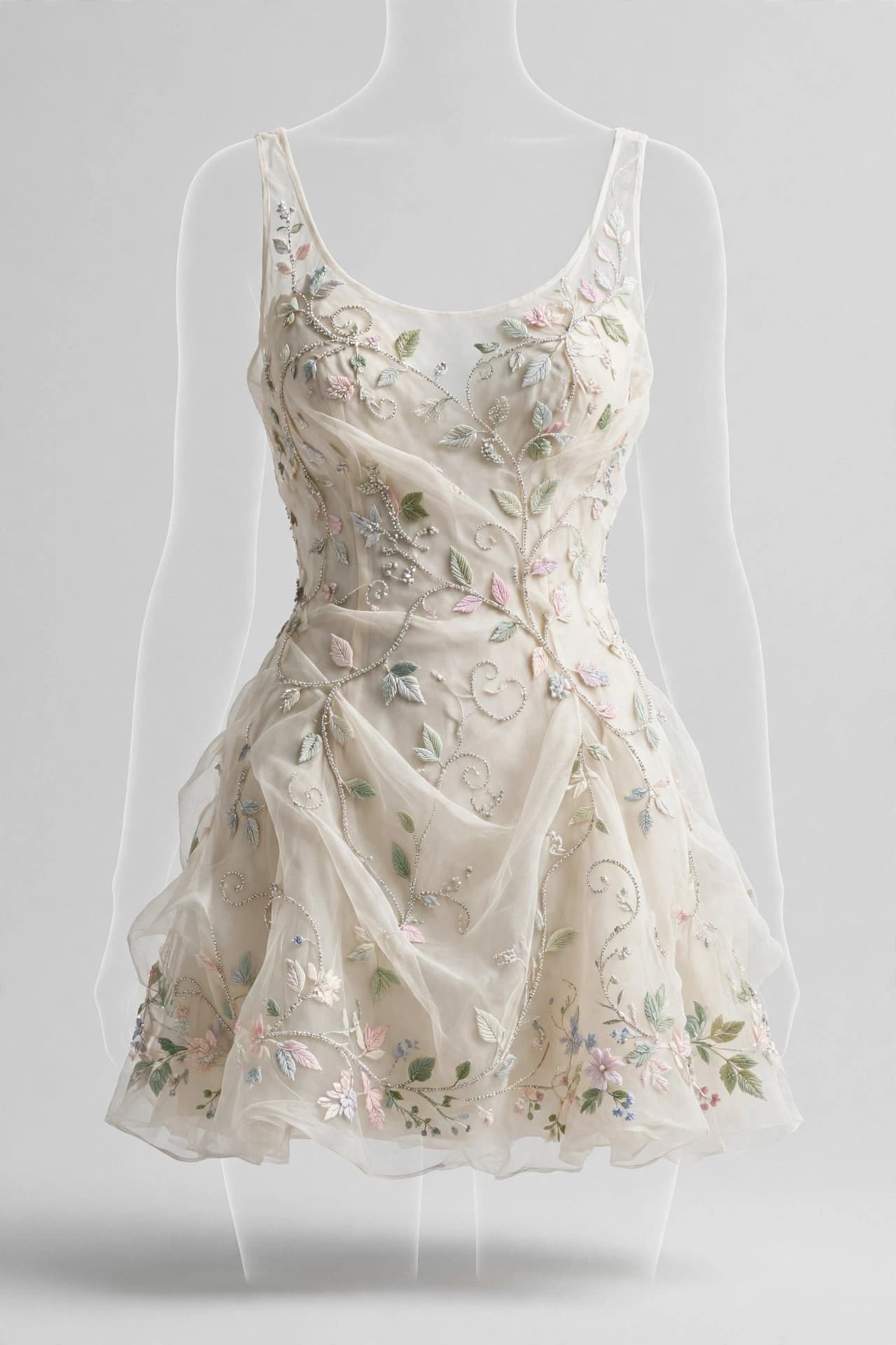 Silken Resham Bloom Mini Dress