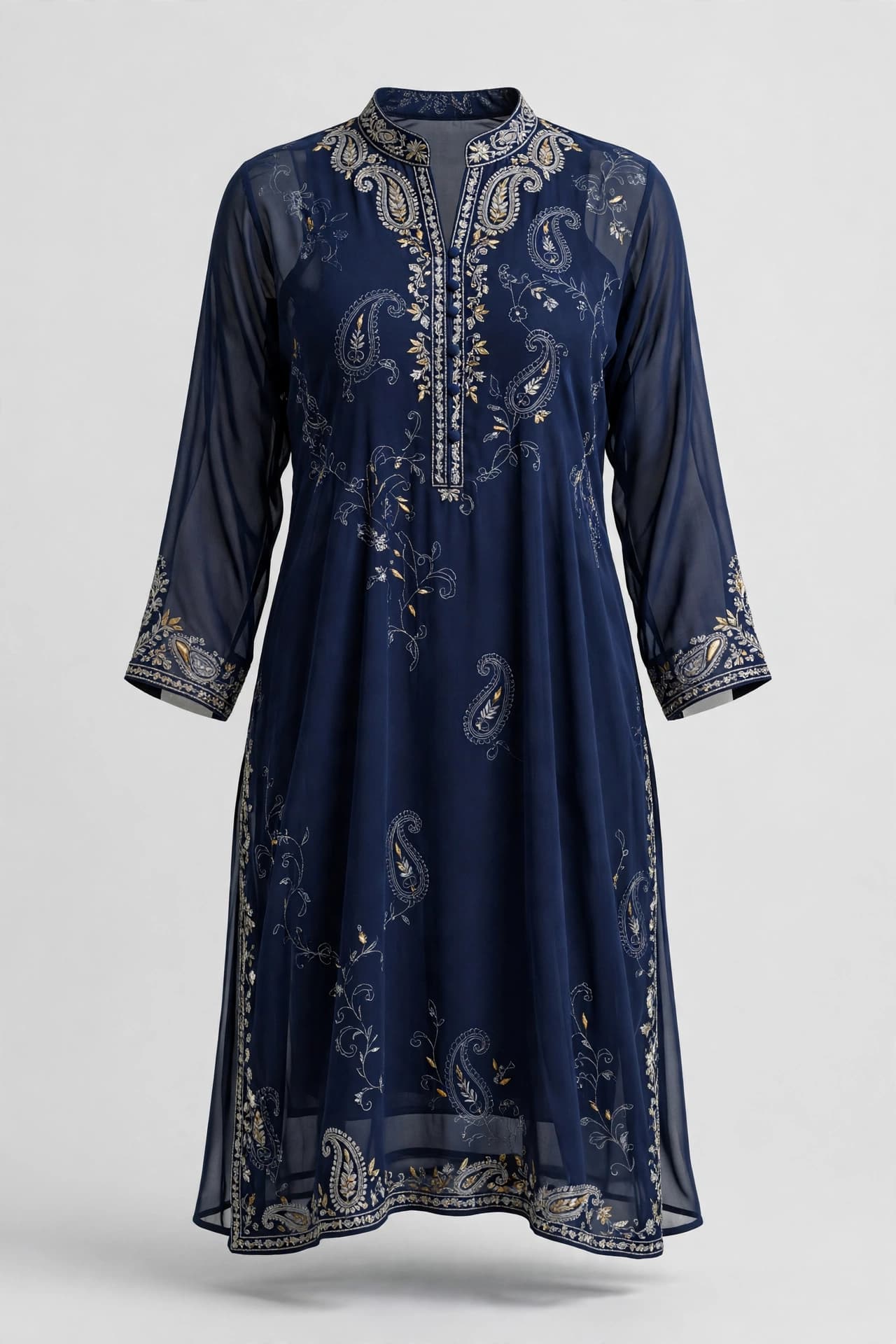 Classic Zari Paisley Office Kurti