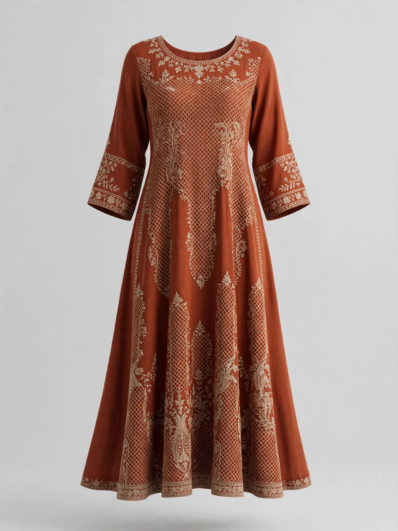 Royal Jasmine Trail Party Dress