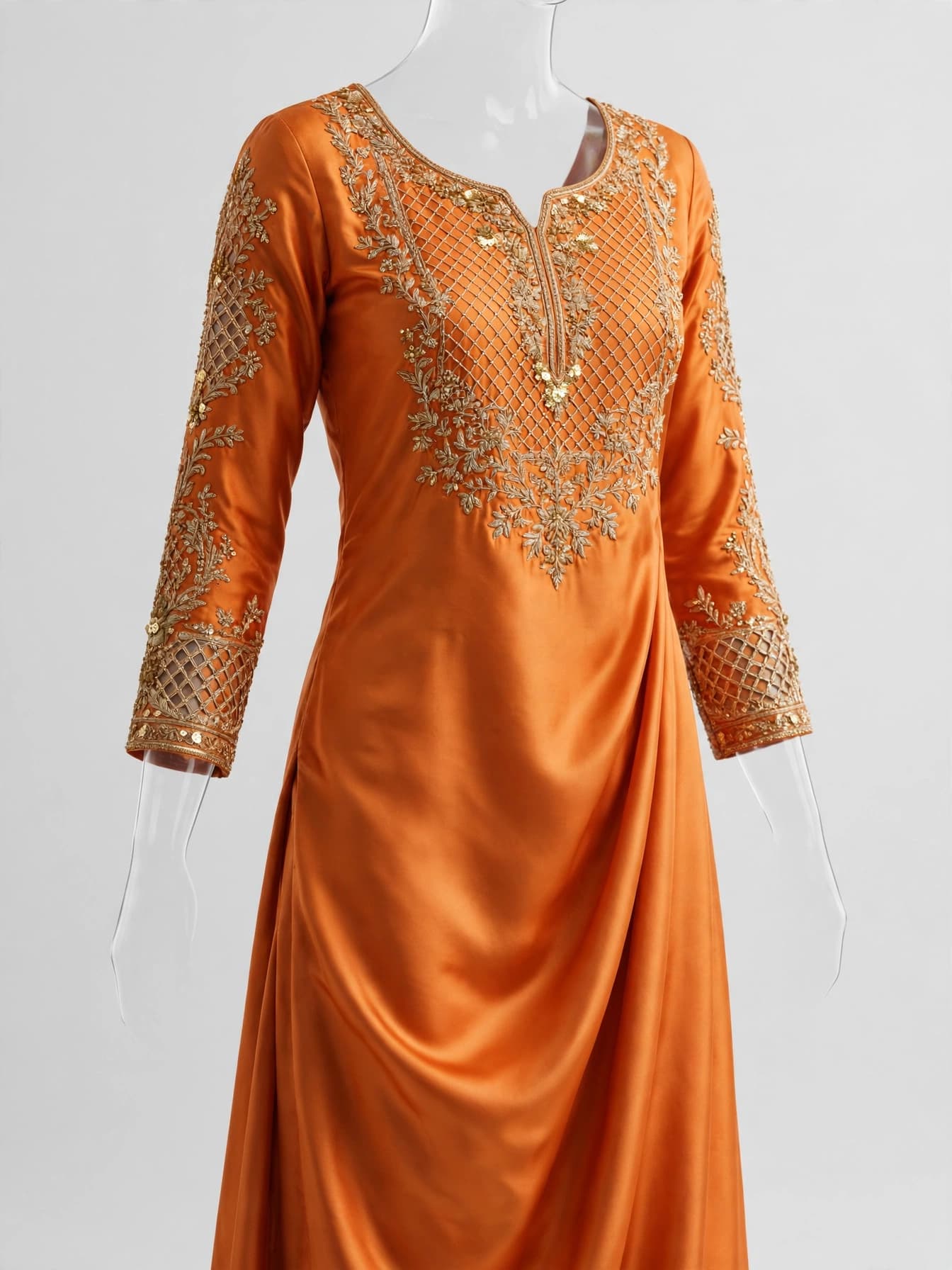 Velvet Gota Glow Wedding Outfit