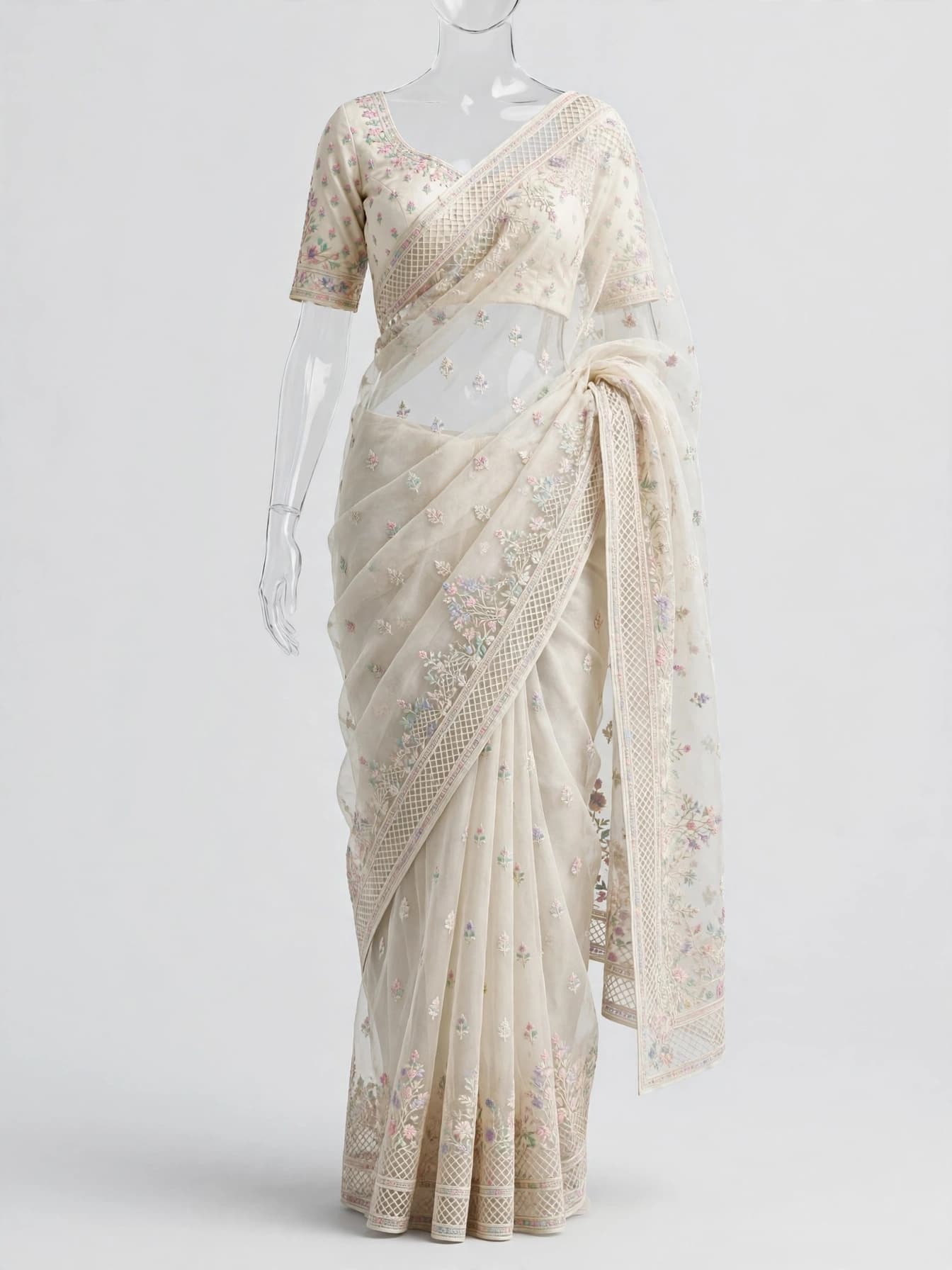 Divine Aari Artistry Wedding Saree