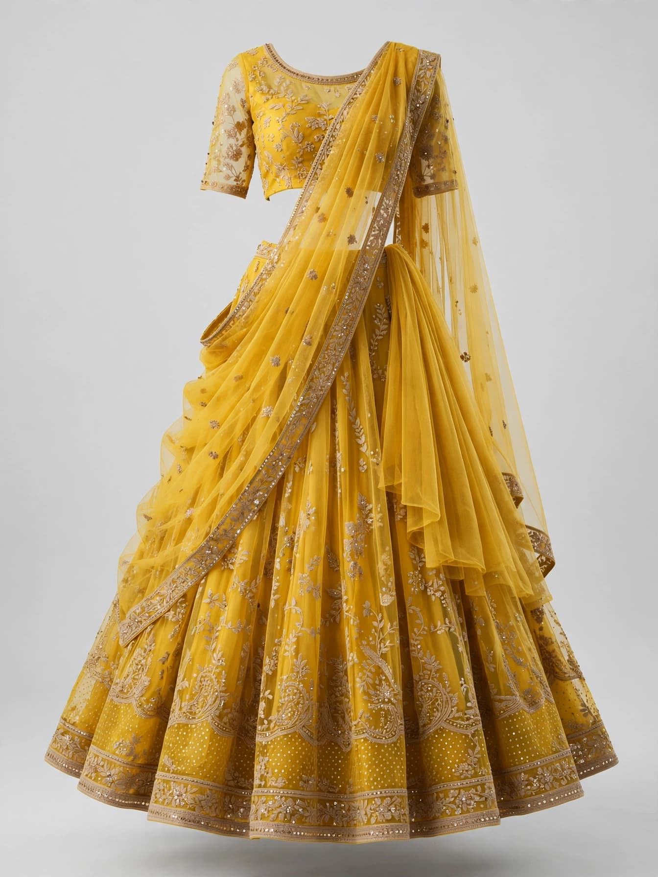 Lustrous Heer Reception Lehengas